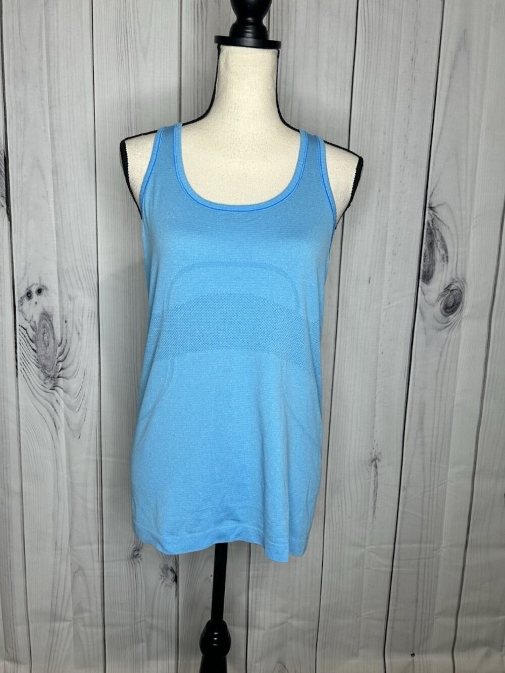 Lululemon Swiftly Tech Racerback Womens Sz 10 Brisk Blue Running Tank Top